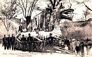SAIDA - LEGION - INAUGURATION MONUMENT - DRAGON - 1910